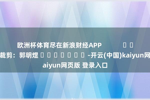 欧洲杯体育尽在新浪财经APP            						包袱裁剪：郭明煜 							-开云(中国)kaiyun网页版 登录入口